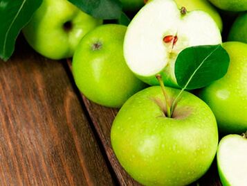 Fasting for a day of apples during the worsening of psoriasis